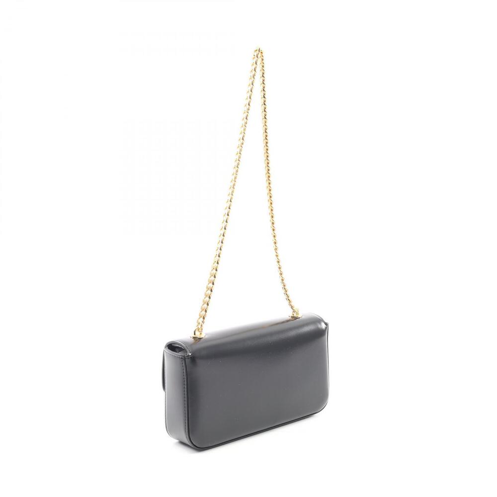 Celine Claude Triomphe Shoulder Bag Black Leather - Picture 2 of 4